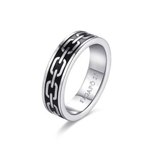 S`Agapõ Masivní ocelový prsten pro muže Ripple SRP37 59 mm obraz