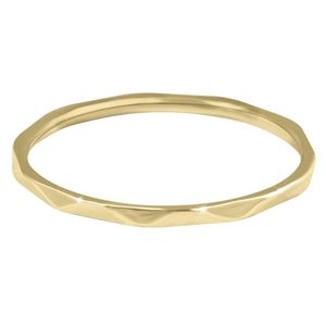Troli Minimalistický pozlacený prsten s jemným designem Gold 49 mm obraz