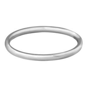 Troli Něžný minimalistický prsten z oceli Silver 52 mm obraz