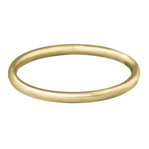 Troli Pozlacený minimalistický prsten z oceli Gold 52 mm obraz