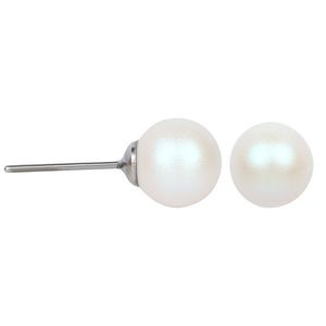 Levien Jemné perlové náušnice Pearl Pearlescent White obraz