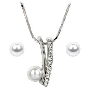 Levien Elegantní sada náušnic a náhrdelníku s perličkami Pearl Vivien obraz