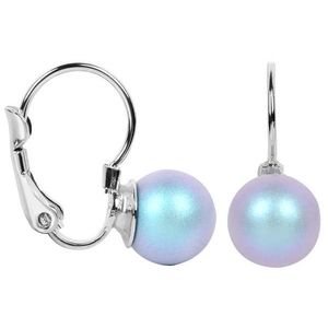 Levien Půvabné perlové náušnice Pearl Iridescent Light Blue obraz