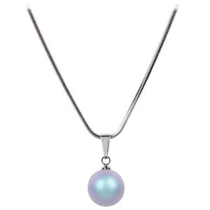 Levien Půvabný náhrdelník s perličkou Pearl Iridescent Light Blue obraz