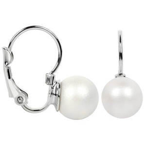 Levien Krásné perlové náušnice Pearl Pearlescent White obraz