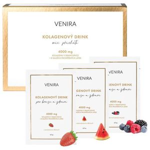 Venira Kolagenový nápoj pro vlasy, nehty a pleť příchutí (jahoda, meloun, lesní plody) 30 sáčků obraz