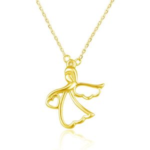 Beneto Pozlacený náhrdelník s andělíčkem AGS1326/47-GOLD obraz