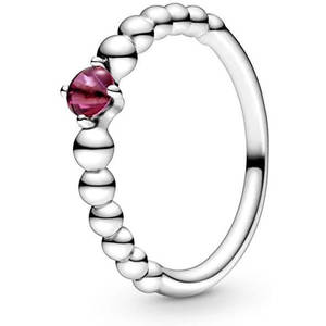 Pandora Stříbrný prsten pro ženy narozené v červenci 198867C02 54 mm obraz