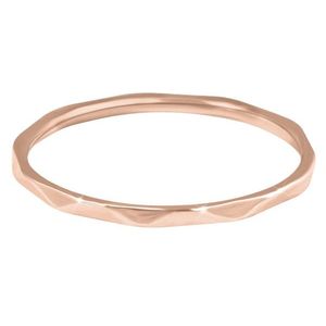 Troli Minimalistický pozlacený prsten s jemným designem Rose Gold 54 mm obraz