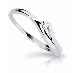 Cutie Diamonds Půvabný prsten z bílého zlata s briliantem DZ6818-1718-00-X-2 58 mm obraz