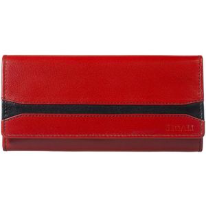 SEGALI Dámská kožená peněženka 2025 A red/black obraz