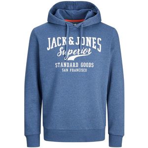 Jack&Jones Pánská mikina JJELOGO Regular Fit 12238250 Ensign Blue XXL obraz