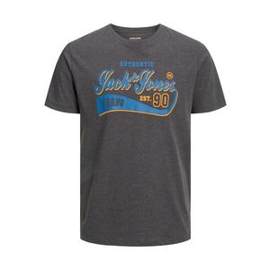 Jack&Jones Pánské triko JJELOGO Standard Fit 12233594 Dark Grey Melange M obraz