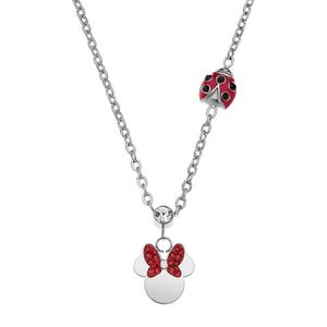 Disney Slušivý ocelový náhrdelník s přívěsky Minnie Mouse N600605RRL-157.CS obraz