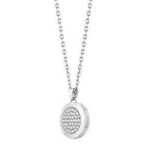 Hugo Boss Oslnivý ocelový náhrdelník s krystaly Medallion 1580298 obraz