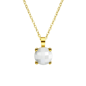 Pierre Lannier Romantický pozlacený náhrdelník s achátem Multiples BJ06A0211 obraz