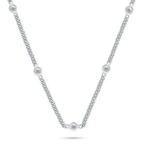 Brilio Silver Stříbrný náhrdelník s kubickými zirkony NCL114W obraz