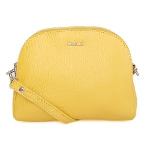 SEGALI Dámská kožená crossbody kabelka 12 yellow obraz