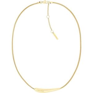 Calvin Klein Nězný dámský pozlacený náhrdelník z oceli Elongated Drops 35000339 obraz