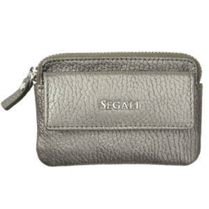 SEGALI Kožená mini peněženka-klíčenka 7483 A silver/gold obraz