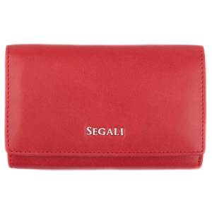 SEGALI Dámská kožená peněženka 7074 S red obraz