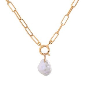 Decadorn Elegantní pozlacený náhrdelník s pravou perlou Sea Chunky obraz