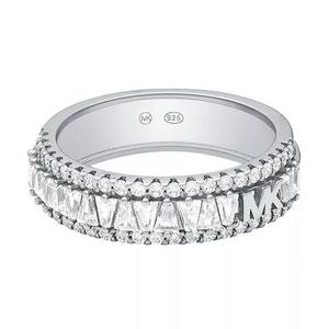 Michael Kors Blyštivý stříbrný prsten se zirkony MKC1637AN040 55 mm obraz
