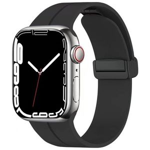 4wrist Silikonový řemínek s magnetickou sponou pro Apple Watch 38/40/41 mm - Black obraz