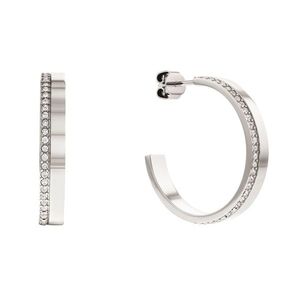 Calvin Klein Elegantní ocelové náušnice s krystaly Minimal Linear 35000163 obraz