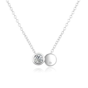 Beneto Jemný stříbrný náhrdelník se zirkony AGS867/47 obraz
