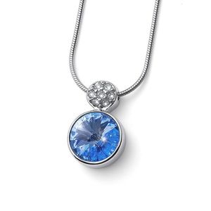 Oliver Weber Oslnivý náhrdelník s modrým krystalem Wake 12267 211 obraz
