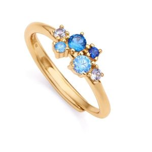 Viceroy Stylový pozlacený prsten se zirkony Trend 13134A0 55 mm obraz