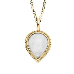 Engelsrufer Pozlacený náhrdelník s měsíčním kamenem Pure Drop ERN-PUREDROPMOG (řetízek, přívěsek) obraz