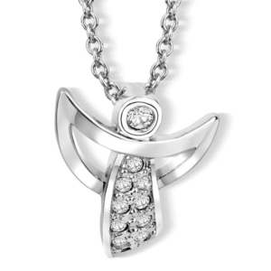 CRYSTalp Půvabný náhrdelník s andělíčkem 3654.CRY.R obraz
