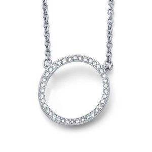 CRYSTalp Půvabný náhrdelník s kruhovým přívěskem Circle 32146.R obraz