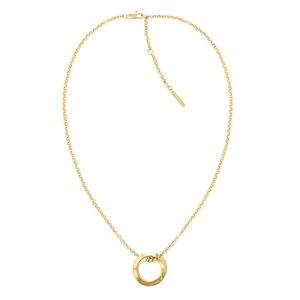 Calvin Klein Slušivý pozlacený dámský náhrdelník z oceli 35000307 obraz