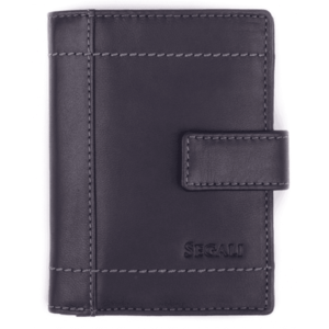 SEGALI Pánská kožená peněženka 7516L black obraz
