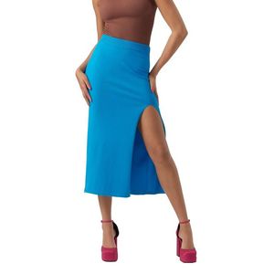 Vero Moda Dámská sukně VMCONNIE 10279120 Dresden Blue L obraz