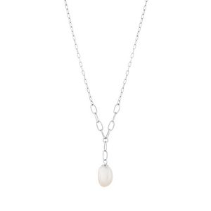 Preciosa Něžný stříbrný náhrdelník s pravou perlou Pearl Heart 5356 01 obraz