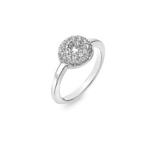 Hot Diamonds Třpytivý stříbrný prsten s diamantem a topazy Forever DR245 56 mm obraz