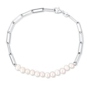 JwL Luxury Pearls Fashion stříbrný náramek s perlami JL0757 obraz