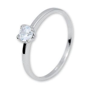 Brilio Silver Něžný stříbrný prsten se zirkonem 426 001 00576 04 50 mm obraz