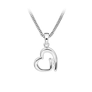 Silver Cat Romantický stříbrný náhrdelník Srdce SC477 (řetízek, přívěsek) obraz