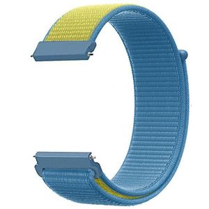 4wrist Provlékací řemínek pro Samsung 22 mm - Blue/Yellow obraz