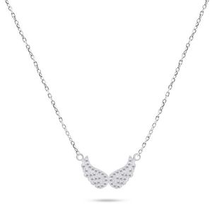 Brilio Silver Něžný stříbrný náhrdelník Andělská křídla NCL84W obraz