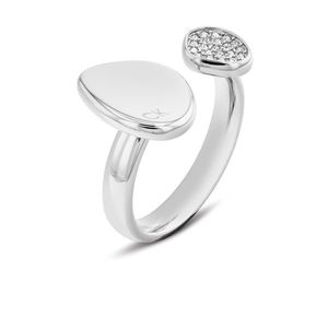 Calvin Klein Elegantní ocelový prsten s krystaly Fascinate 35000319 56 mm obraz