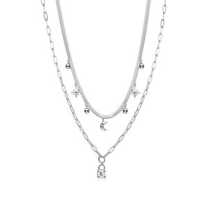 Brosway Dvojitý ocelový náhrdelník s přívěsky Chant BAH47 obraz