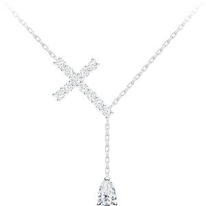 Preciosa Stříbrný náhrdelník Křížek Shiny Cross s kubickou zirkonií Preciosa 5301 00 obraz