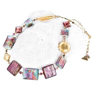 Lampglas Nádherný náhrdelník Hi Elegance s 24karátovým zlatem v perlách Lampglas NRO9 obraz