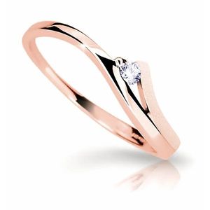 Cutie Diamonds Půvabný prsten z růžového zlata s briliantem DZ6818-1718-00-X-4 53 mm obraz